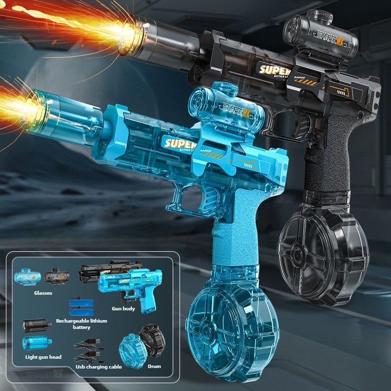 Pistola LED Azul y Negro